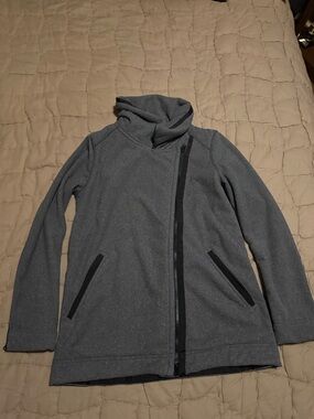 lululemon athletica Gray Asymmetrical Zip Jacket